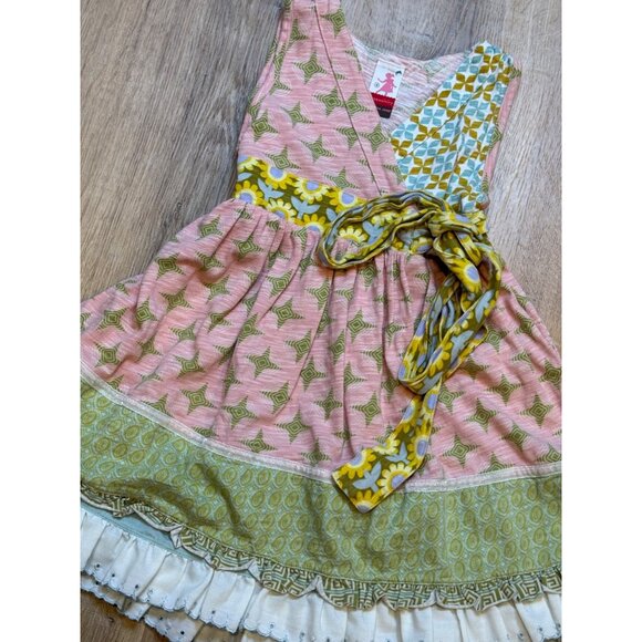 Matilda Jane‎ Serendipity Joanna Wrap Dress Sleeveless Ruffle Size 4 - Picture 3 of 7